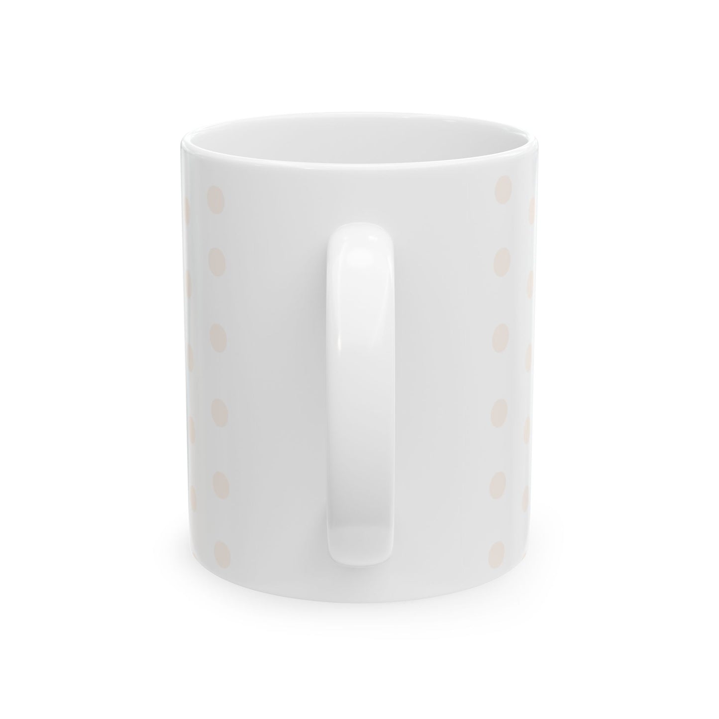 Blush Polka Dot Ceramic Mug