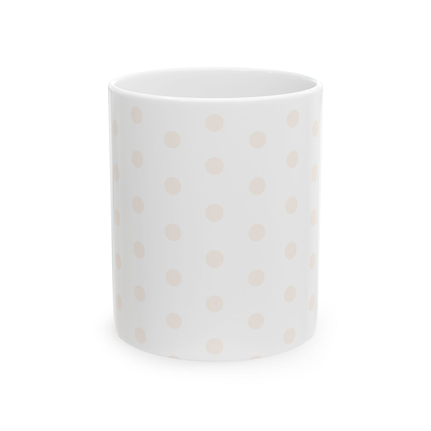 Blush Polka Dot Ceramic Mug