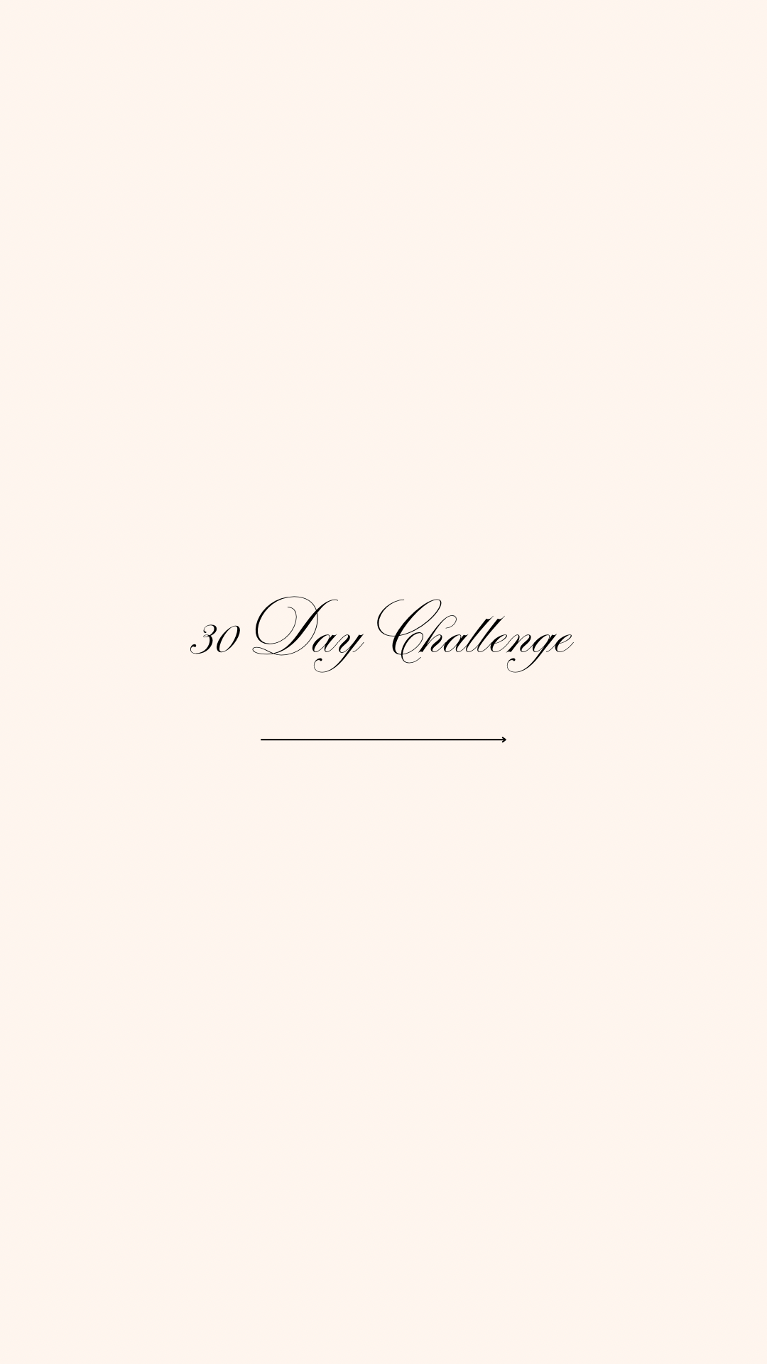30 Day Challenge Card