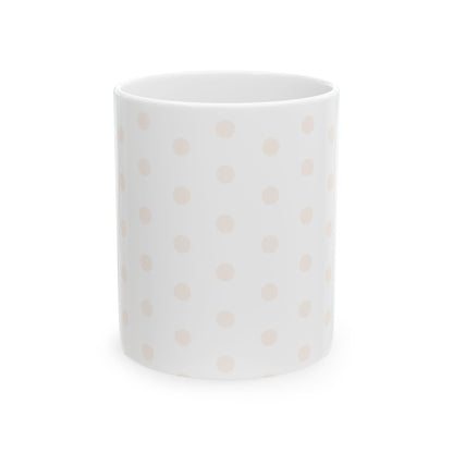 Blush Polka Dot Ceramic Mug