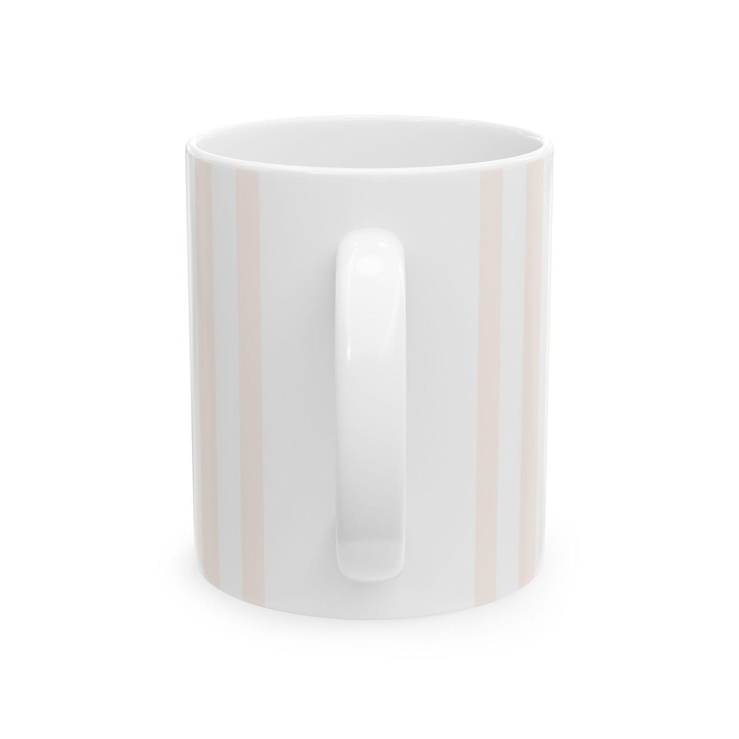 Blush Pinstripe Ceramic Mug