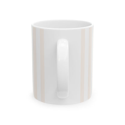 Blush Pinstripe Ceramic Mug