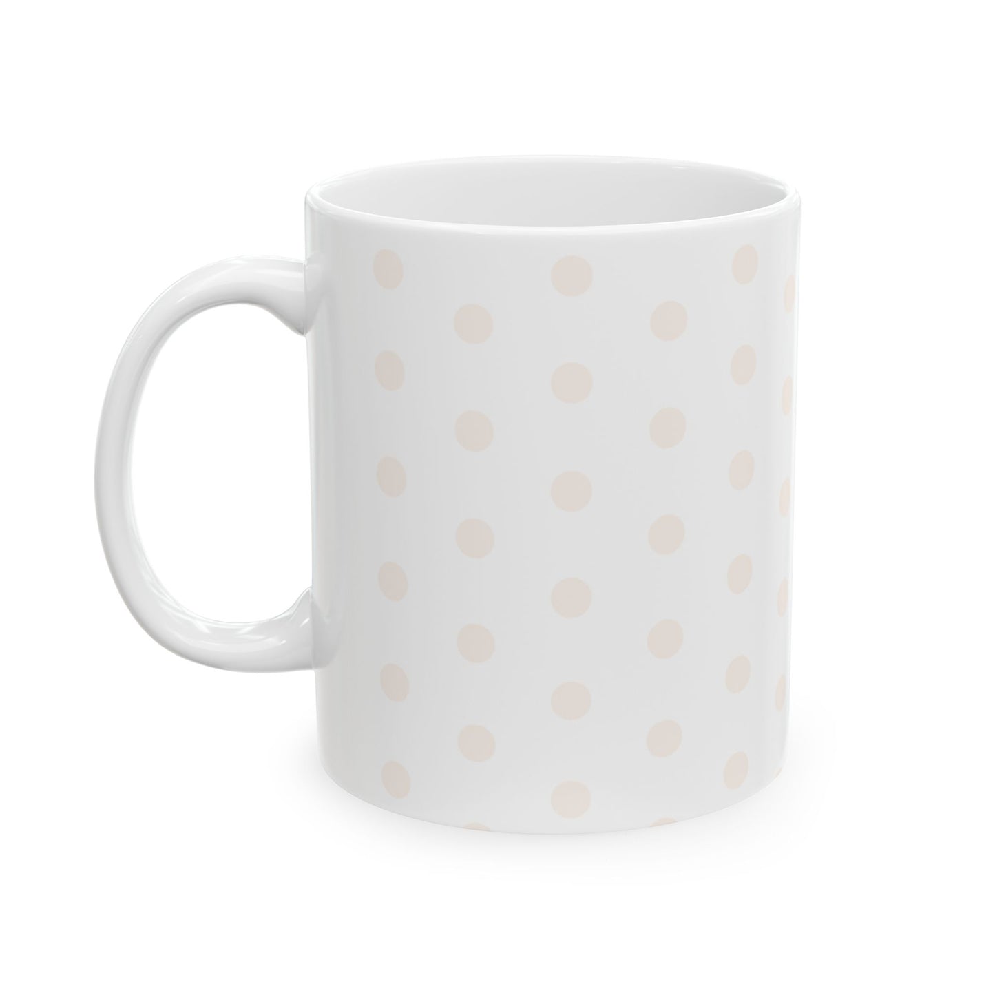 Blush Polka Dot Ceramic Mug