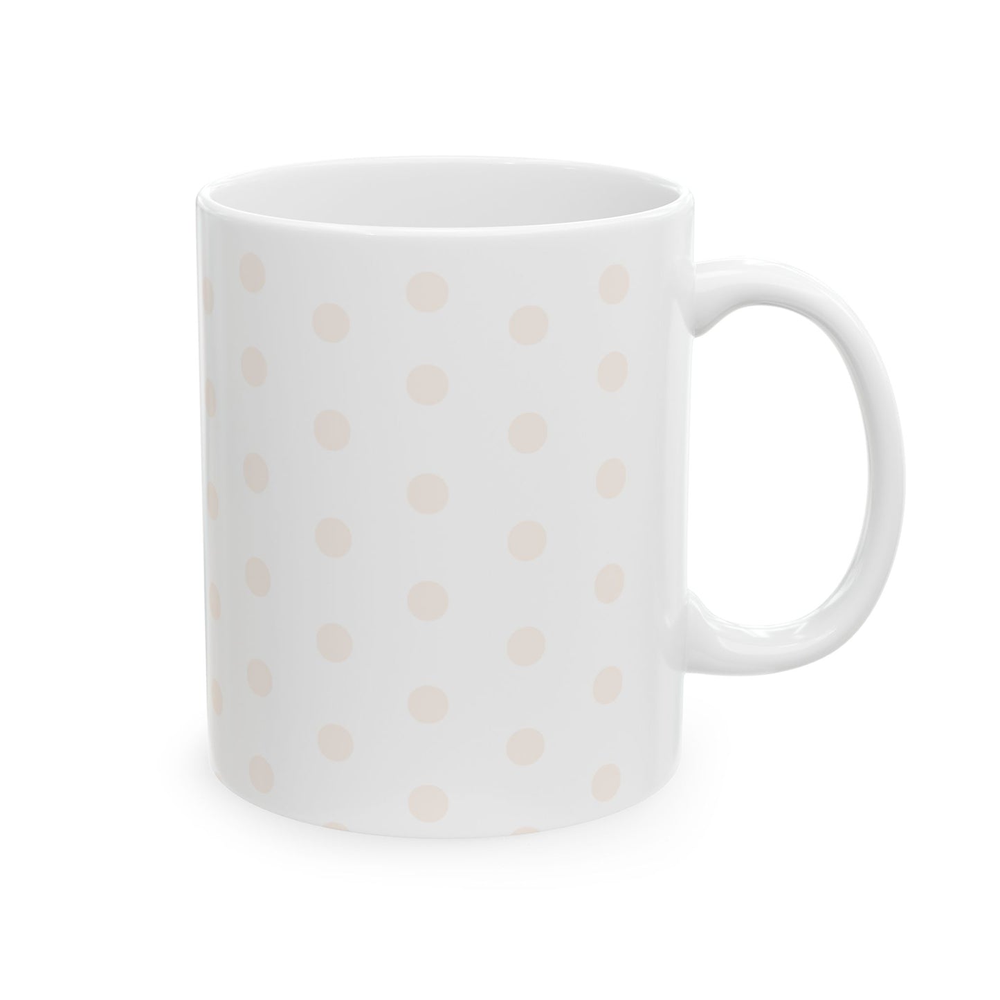 Blush Polka Dot Ceramic Mug