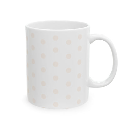 Blush Polka Dot Ceramic Mug