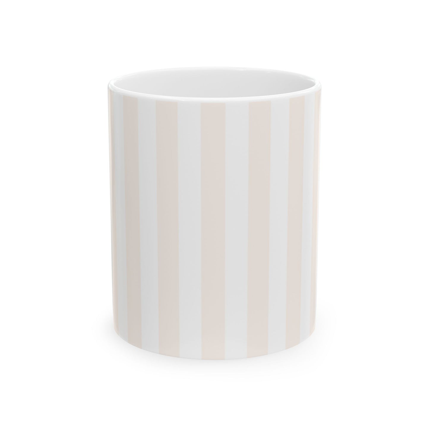 Blush Pinstripe Ceramic Mug