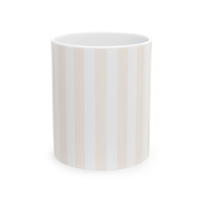 Blush Pinstripe Ceramic Mug