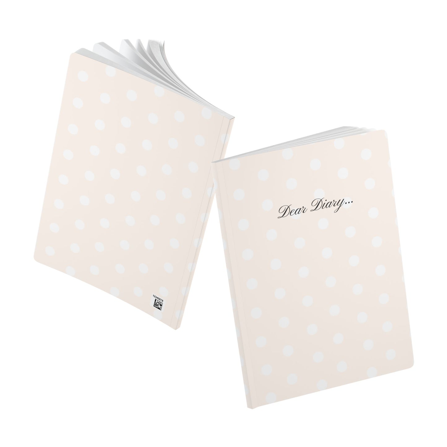 Chic Polka Dot Softcover Diary