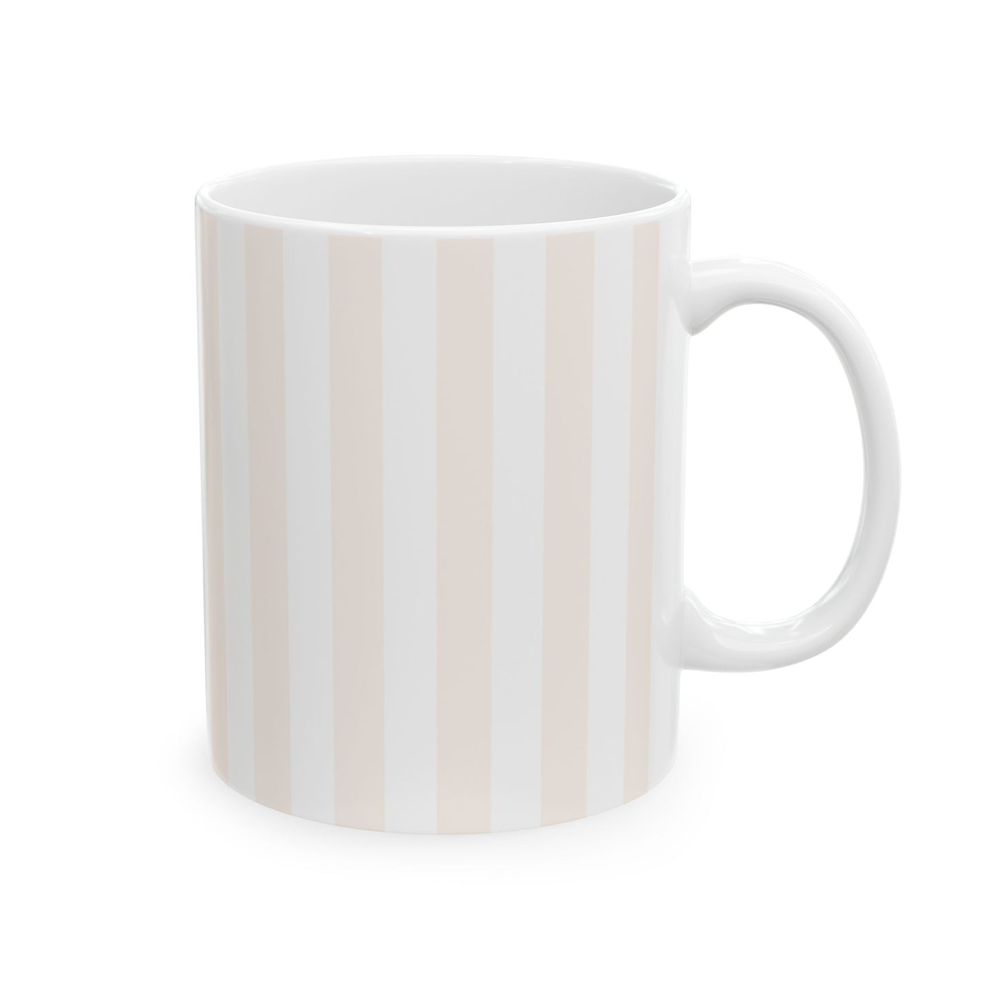 Blush Pinstripe Ceramic Mug