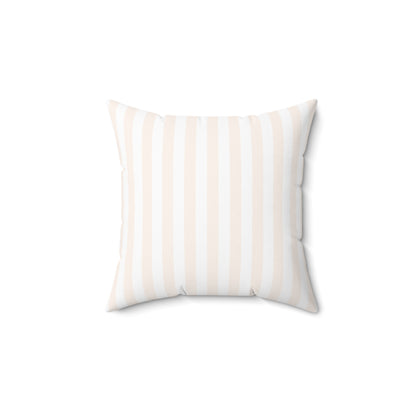 Blush Pinstripe Throw Pillow