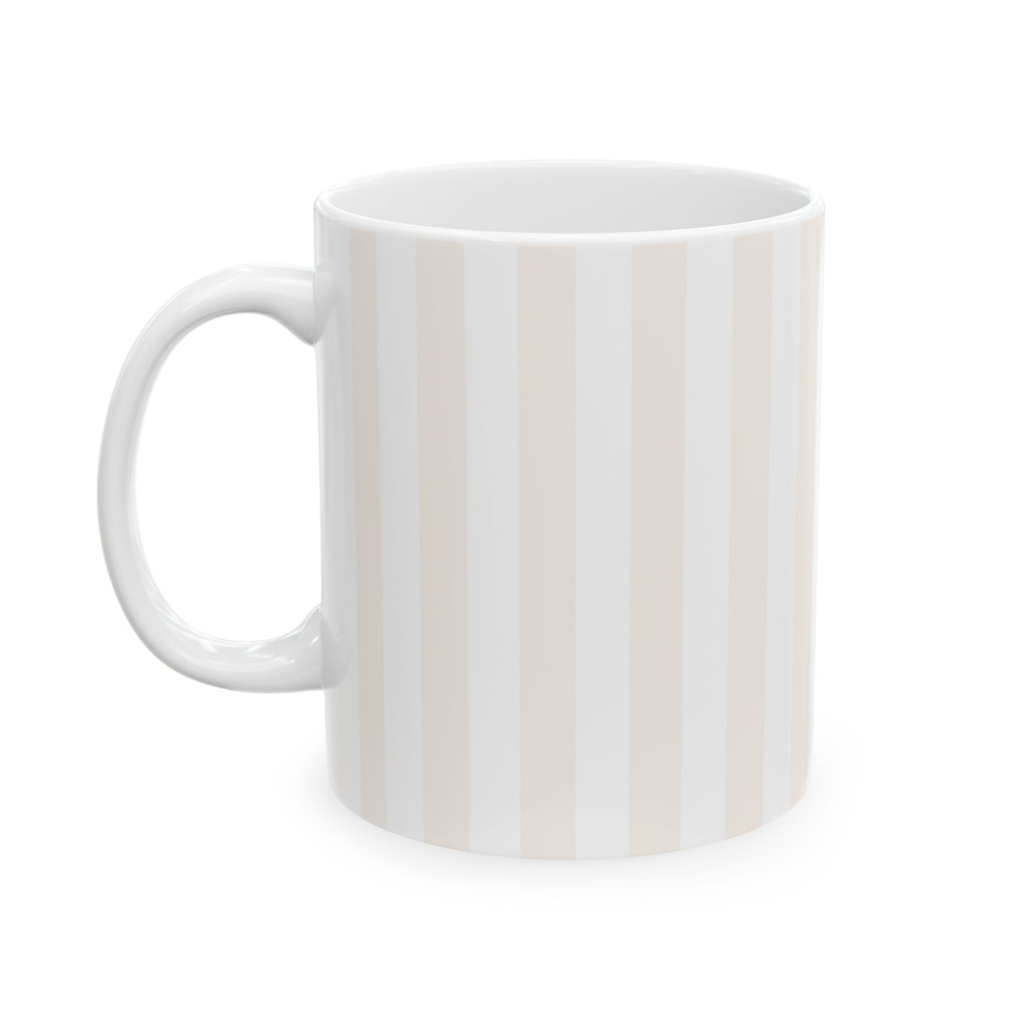 Blush Pinstripe Ceramic Mug