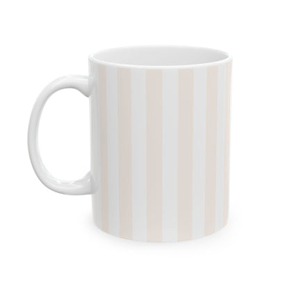 Blush Pinstripe Ceramic Mug