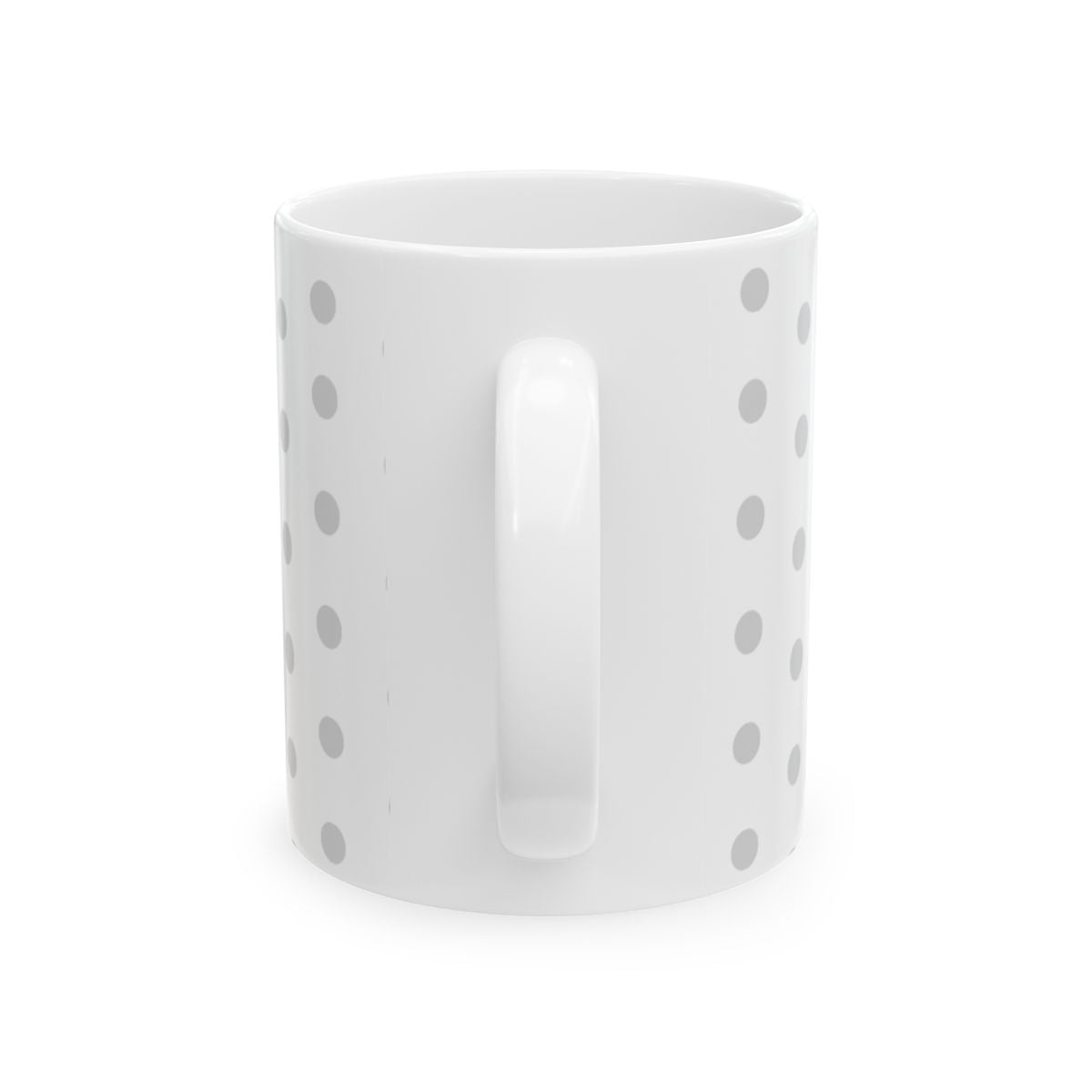 Grey Polka Dot Ceramic Mug